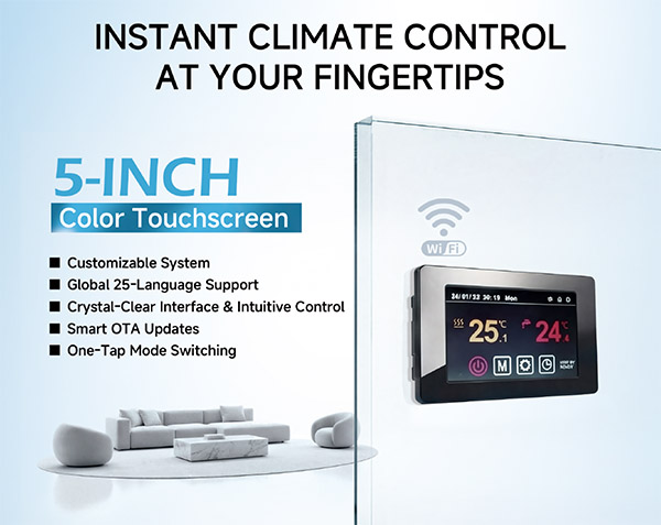 R32 Heat Pump smart control system Système de contrôle intelligent de pompe à chaleur R32
