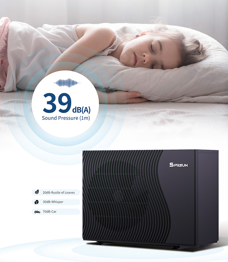 SPRSUN_low noise R290 heat pump SPRSUN_Pompe à chaleur R290 à faible bruit