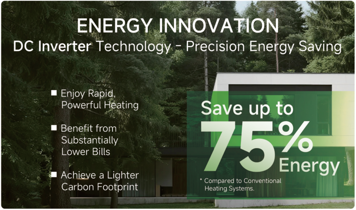 R290 AquaHero-Serie DWH heat pump save up to 75% energy La pompe à chaleur R290 AquaHero-Serie DWH permet d'économiser jusqu'à 75 % d'énergie