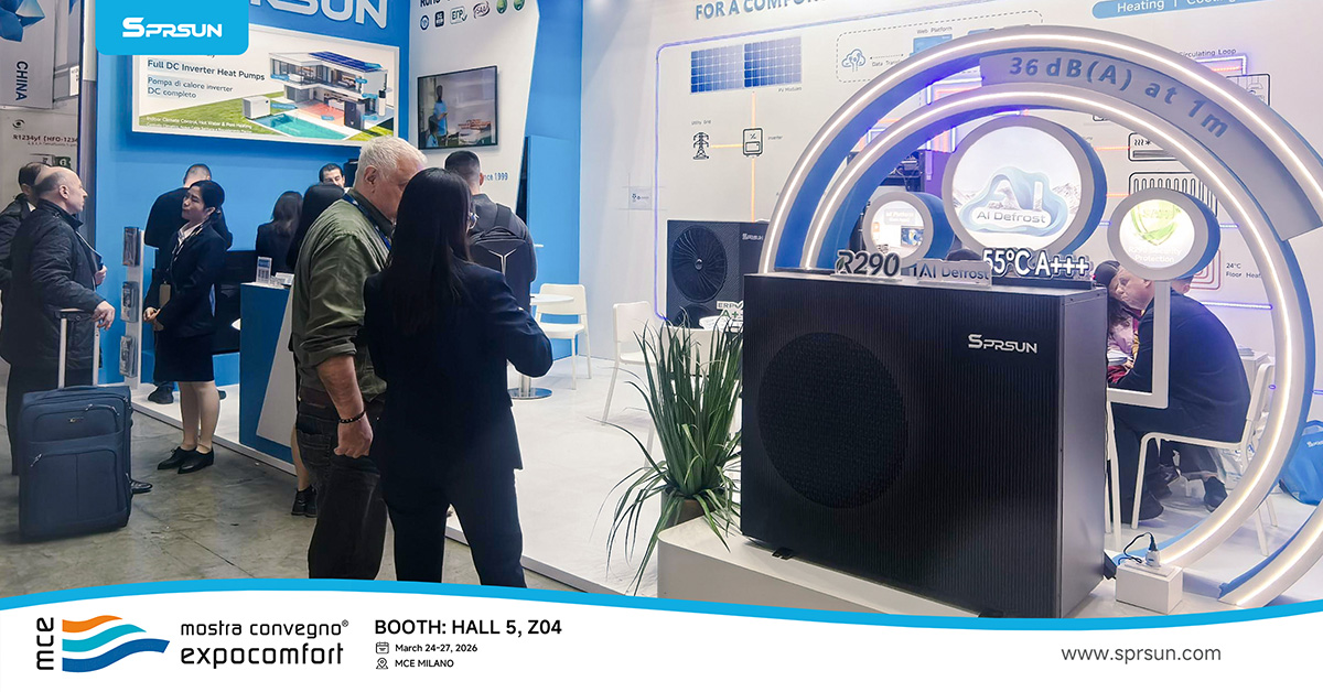 SPRSUN Nouvelle apparence des pompes &agrave; chaleur R290