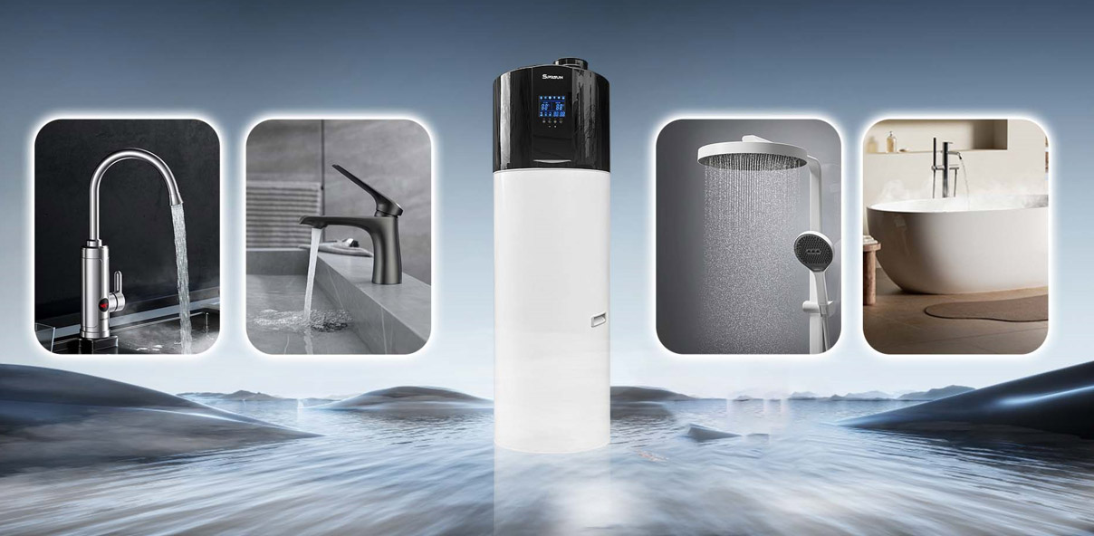 Application de pompe à chaleur à l'eau chaude